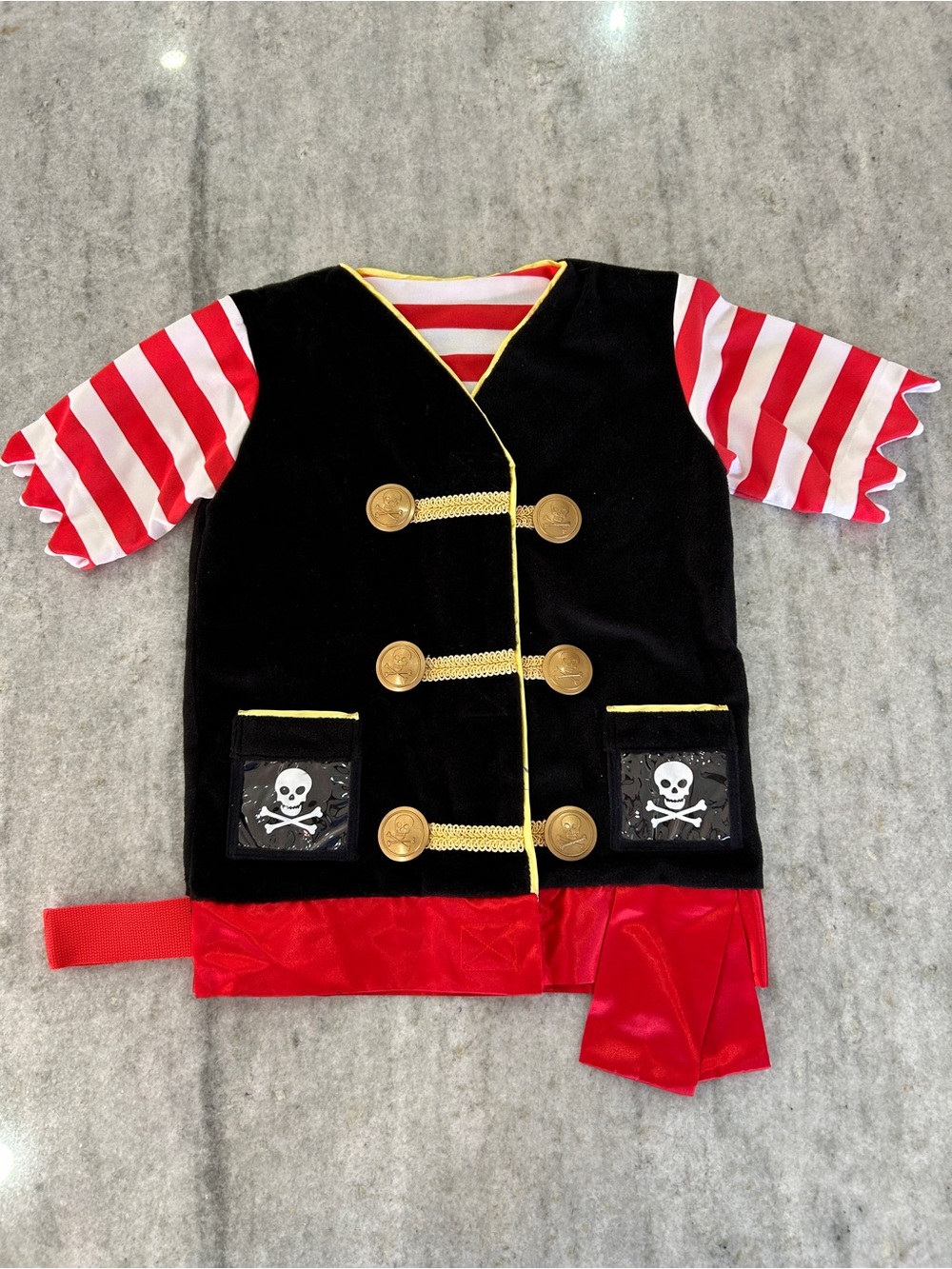 Melissa and Doug Pirate Costume Top OS